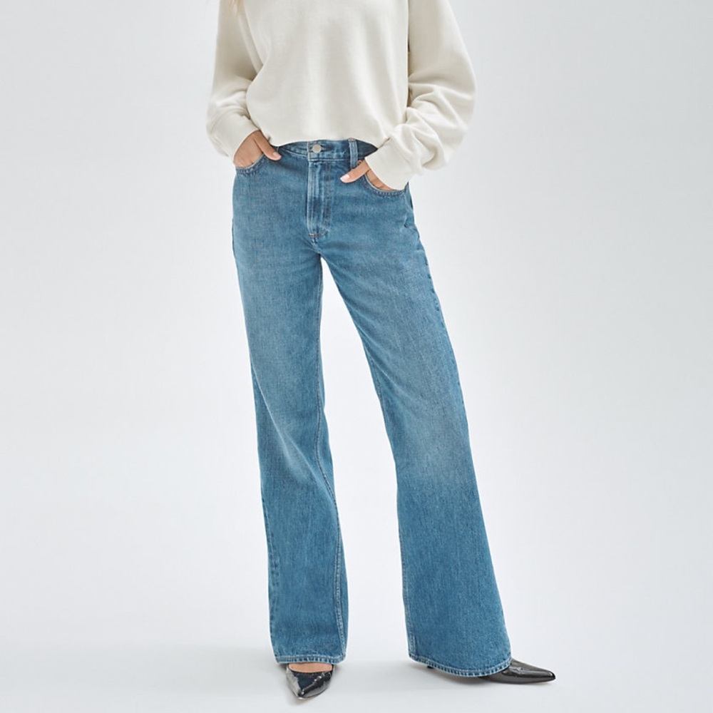 Denim forum Marianne mid rise loose jean